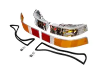 Kit pilotos intermitentes y luneta trasera con luneta CROMADA. Porsche 911 - 91163140333, 91163140433, 91163193900, 91163194000, 91163192303, 91163192403, 91163197100, 91163197101