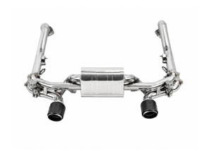 DesignTek Valvetronic Bypass Exhaust System with Carbon Fibre tips. Porsche 718 Cayman GT4 - 982251053D, 982251053G, 982251053L, 982251053F, 982251053H, 982251053K - 69-PS127V