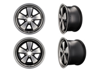 18 英寸 Fuchs 合金车轮 4 件套 银色 8.0J 和 10J 适用于保时捷汽车 - 999362S188052, 999362S181065