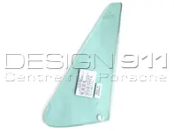 Front 1/4 window glass, Green Tint. Porsche 911/912 65-73 TARGA - 90154250145, 90154250245