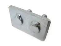 Auspuff-Endschalldämpfer-Halteplatte. Porsche 986 Boxster - 99611331101 - 1625001400