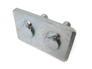 Piastra di fissaggio del silenziatore posteriore di scarico. Porsche 986 Boxster - 99611331101 - 1625001400