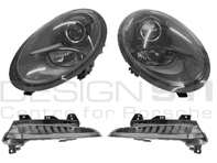 GEROOKTE koplampen en koplampen. Porsche 991 Carrera LHD-auto's - 99163199550, 99163199650, 99163115180, 99163115280