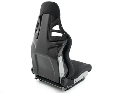 Sedile sportivo Track Bucket - DTX RECLINE, pelle nera - GRAFFI SULLO SCHIENALE - 9997809100, 9997809110