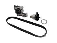 Waterpomp-, riem- en thermostaatset voor Porsche 9YA Cayenne / 971 Panamera V6 Hybrid - 9A712101304, 9A712168800, 9A110655900, 0PB121688, 9A790313710, 9A712101303