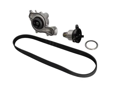 Waterpomp-, riem- en thermostaatset voor Porsche 9YA Cayenne / 971 Panamera V6 Hybrid - 9A712101304, 9A712168800, 9A110655900, 0PB121688, 9A790313710, 9A712101303