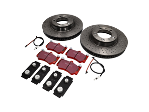 Pack Disques de Frein avec Plaquettes de Frein EBC Sport Porsche 996 Turbo - 9963514XX04BRE, 99635141004, 99635140904BRE, 99635140904, DP31515C, 99661236501, 99635108901, 99635194911, 99635194912, 99635194913, 99635194910, 99735194902, 99735194903, 99735194904, 99661236500, 99635140903, 99635141003, 09C87711, 9P1615301A, 9P1615302A