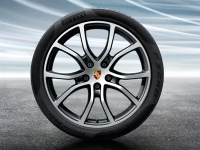 21' Cayenne Exclusive Design SCHWARZ Alufelgen & Sommerreifen Original Porsche - 9Y0044660L, 9Y0044661L, 9Y0044662L
