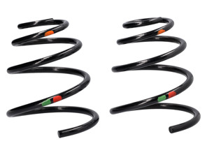 Ressorts hélicoïdaux avant (PAIRE) - Vert/Rouge - Porsche 996 C4/C4S avec suspension sport (030) - 99634353120504