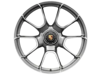 Llanta de aleación trasera Center Lock Turbo S Exclusive Design con acabado Platinum Silver Metallic 21" 12J ET70 - 992601025AFOU7