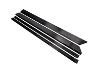 Door Threshold Side Sills Protectors Set BLACK FINISH. Porsche 911 1965-73 - 90155111550, 90155111650 - IA.008.002