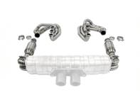 CARGRAPHIC GT Sport排气系统，复古风格，带ID45 GT消音器，无加热功能，无阀门，适用于GT3消音器。保时捷964 Carrera 2/4/RS - 96411104504, 96411104605, 96411104502, 96421103905, 96421103932, 96421104004, 997111027A1