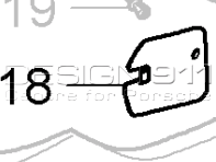 Placa de sujeción del parachoques delantero. Porsche 970 Panamera - 97050532500, 97050532600
