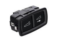 Interruptor para abrir el capó trasero, negro mate. Porsche 95C / 971.1 / 971.2 / 976 / 9J1.1 / 9J1.2 / 9YA / 9YB 2017>> - 971959832C6N3, 971959832C