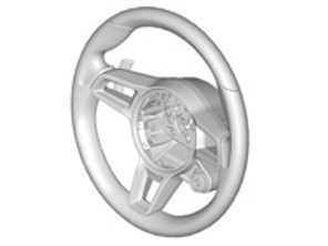 Sports steering wheel, Leather. Porsche 991.2 / 718 Boxster / 718C Cayman - 9P1419091EH, 9P1419091EHA34, 9P1419091EHOE5, 9P1419091EH9J9, 9P1419091EHOH7, 9P1419091EHOK6, 9P1419091EHOG6, 9P1419091EH6H6