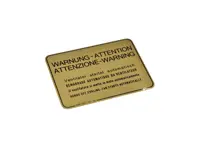 贴纸爱好者警告。保时捷 928 - 92870115102 - PAKAV