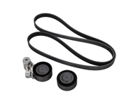 Riemenspannhebel, Riemenscheibe und Riemen. Porsche 718 Boxster / Cayman 2.5L - 0PB145257, 9A210221100, 0PB903308, 9A210222500