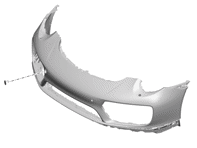 Vordere Stoßstange. Porsche 991.2 Turbo 2017>> - 99150591200, 99150591201