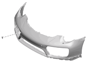 Voorbumper. Porsche 991.2 Turbo 2017 >> - 99150591200, 99150591201