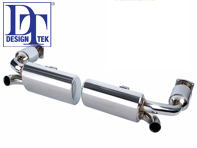 Escape deportivo Porsche 996 Turbo con 200 SPORTS CELL CATS -DesignTek - 125949, 55-PS103, 99611102775, 99611102776, 99611198775, 99611198777