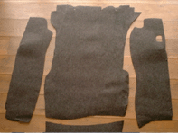 Set di tappeti per bagagliaio. Porsche 911 1969-73 (LWB)