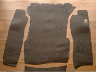 Juego de alfombras para maletero. Porsche 911 1969-73 (chasis largo)