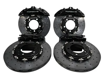 Kit de discos y pinzas de freno de gran tamaño de cerámica de carbono. Porsche 993 - 99335104301, 99335104401, 99335104510, 99335104610, 99335142100, 99335142200, 99335142120, 99335142220, 99335142510, 99335142610, 99335204102, 99335204500, 99335204600, 99335242100, 99335242200, 99335242510, 99335242610, 99335242121, 99335242221 - 9M993CCKIT