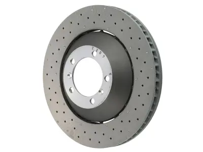 Remschijf, voor, lichtgewicht, geboord en gegroefd, 380x34 mm. Porsche 997 GT3 2010>> - 99735140991, 99735141091 - PFL41187, PFR41287