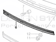 Impact Rubber Plastic Inlay. Porsche 911 - 91150514902