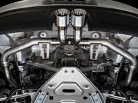 AWE Track edition uitlaatsysteem met Silver tips voor Porsche 718 Boxster / Cayman - 3010-32038, 3010