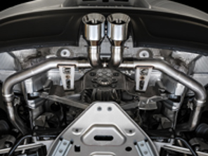 AWE Track edition exhaust system with Silver tips for Porsche 718 Boxster / Cayman - 3010-32038, 3010