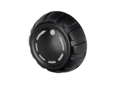 Rotary knob RIGHT for Radio control. Porsche 987.1 Boxster / 987C.1 Cayman / 997.1 - 95564295200, 99764220200A05, 99764220201A05