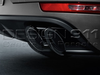 Auspuff Sportendrohre SCHWARZ. Porsche Macan Turbo - 95B04420010