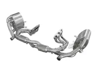 Switchable Stainless Steel Sports Exhaust System with 200-Cell Cats & Headers for Porsche 997-1 Carrera / S 2005-2008 - 99711110301, 99711110401, 99711110102, 99711110202, 99711121102, 99711121103, 99711121202, 99711121203, 99711123202, 99711123203