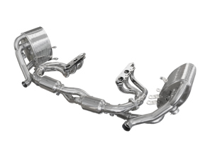 Switchable Stainless Steel Sports Exhaust System with 200-Cell Cats & Headers for Porsche 997-1 Carrera / S 2005-2008 - 99711110301, 99711110401, 99711110102, 99711110202, 99711121102, 99711121103, 99711121202, 99711121203, 99711123202, 99711123203