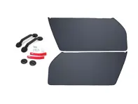 RS deurpaneelkit, met RODE trekriemen. Porsche 911/930/964/993 - 96455503X00, 964555830RD, 964555251008YR