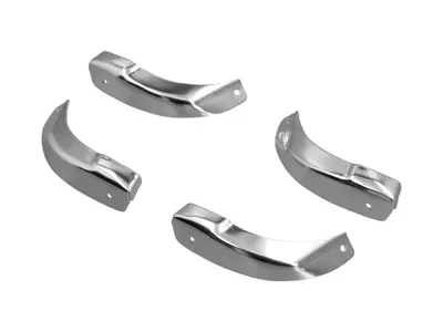Tappi terminali del pannello della soglia laterale, cromati. Porsche 911 1968-73 - 90155911150, 911287-04, 90155911250, 911287-03, 90155911350, 911287-03, 90155911450, 911287-04
