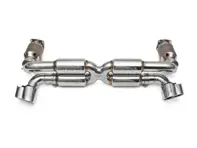 Fabspeed 70mm Supersport X- Pipe Exhaust System. Porsche 996 GT2 (2001-2005) - 99611198775, 99611198777 - FS.POR.996GT2.SSX