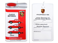 Étiquette de vidange d'huile Porsche Classic 20W-50 pour Porsche 356 / 914 / 911 2.0-2.7L - PCG04320928, PCG04320929, 20W50, 20W 50, 20W-50