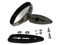 Buitenspiegel rond Durant Style met rand. Porsche 911 1968-71 - 90173111101 - 1689100400, URO-004082, EP090748, 911278