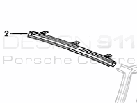 Pannello frontale del tetto. Porsche 993 1994-98 - 99350214300GRV