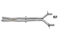 Uitlaatresonator bypass x-pijp. Porsche Panamera 970 GTS - 97011191364, 97011191365