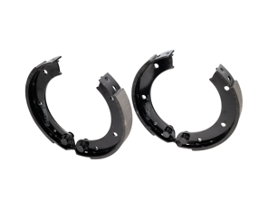 Ganasce freno a mano, set di 4. Porsche 911 1965-68 / 356B / 356C - 90135290613, 90135290614, PCG90120971, 	90135209710 - PS8532, 911419/00, 1663900410, BP PS8532