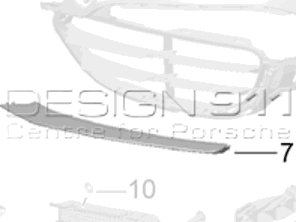 Voorbumperschijfbevestigingsframe lager. Porsche 991 C2 - 991505765001E0, 991505766001E0