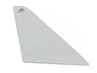 Vidrio de ventana frontal de 1/4, tinte verde. Porsche 911/912 65-73 TARGA - 91154250440, 91154250340