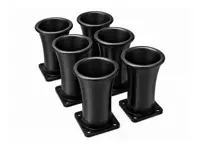 Kit de cornets d'admission noirs pour Rennen ITB. Porsche 911 / 964