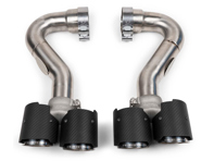 豪华四缸碳纤维排气管。保时捷卡宴 955 S - 95511100020, 95511125110, 95511125111, 95511125210, 95511125211 - FS.POR.955V8.QDTC