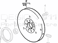 飞轮。保时捷 944 1982-85