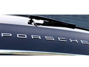 'PORSCHE' - Insignia trasera cromada para Porsche 970 Panamera - 97055923500, 97055923501
