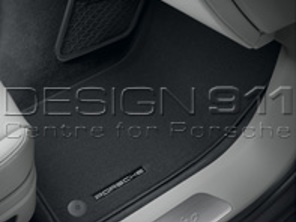 Floor mats with Nubuk surround. Porsche 971 Panamera RHD - Right hand drive - 971864436A9M0, 971864436A2D0, 971864436A3E0, 971864436ABP1, 971864436AOK2, 971864436AOK4, 971864436AOW9